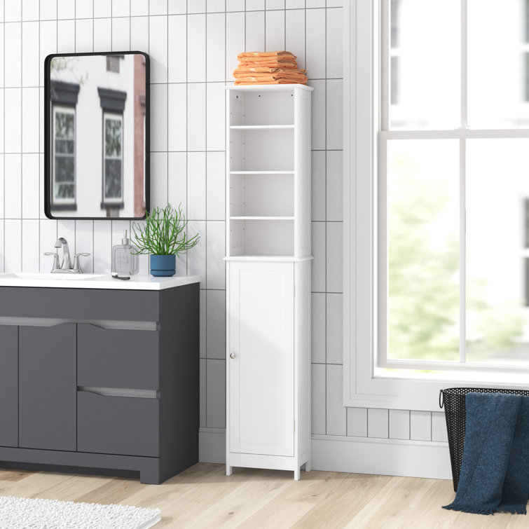 tall free standing bathroom cabinet